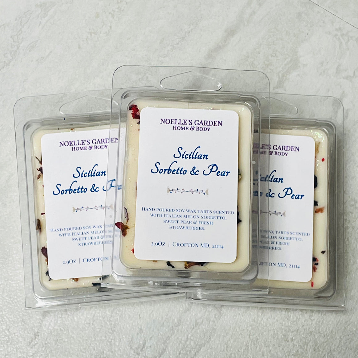 Sicilian Sorbetto & Pear Wax Tarts